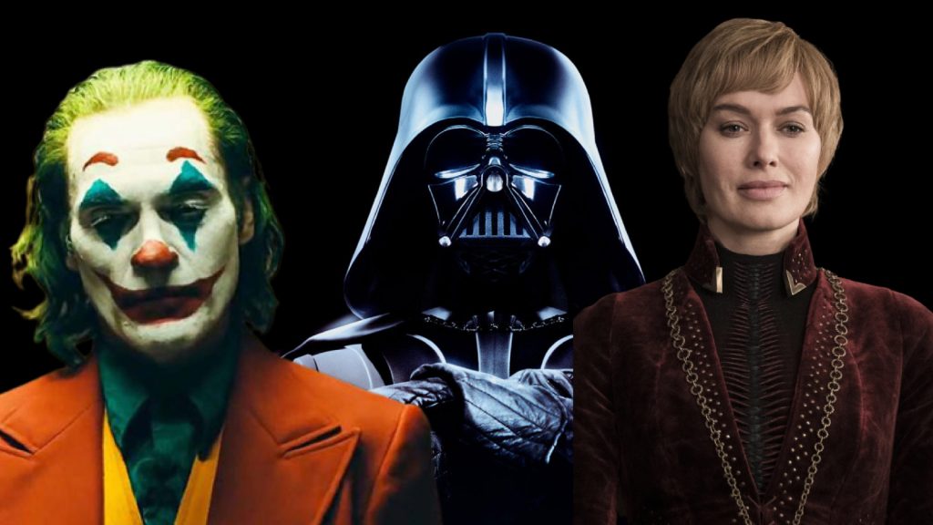 photo-montage avec dark vador, Cersei Lannister et le Joker.