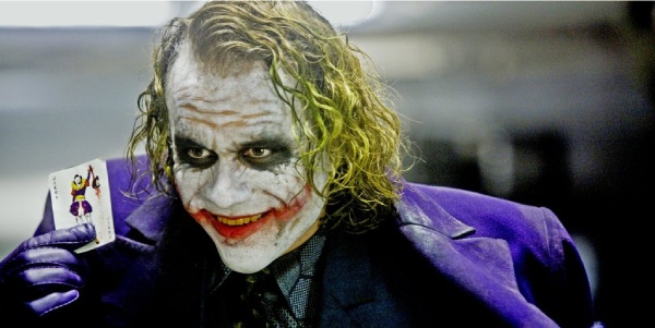 Portrait du Joker dans un des films Batman.